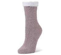 Airplus Calcetines Spa Doble Capa con Forro Térmico de Aloe Vera y Suela Antideslizante, Calcetines Interior Suaves para Calor Confort Estilo, Unisex para Casa Relax, Gris, 36-41