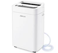AIRPLUS Deshumidificador de 4500 pies cuadrados para sótano, deshumidificadores de 70 pintas para el hogar con manguera de drenaje, drenaje continuo, humidistato inteligente, deshumidificador