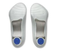 Airplus Plantilla Ortopédica 3/4 para Hombre - Soporte Total del Arco, Copa Profunda para el Talón y Almohadilla de Gel - Alivia el Dolor de Fascitis Plantar, Gris/Azul, Talla EU 39-47