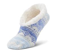 Airplus Zapatillas Cabina con Aloe Vera y Forro Doble Capa Suave, Calcetines Interior para Calor Confort Bienestar, Unisex para Relax en Casa, Azul, 36-41