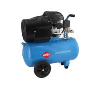 Airpress 36888, Compresor de aire de 2 pistones HL 425-50 8 bar 3 CV / 2,2 kW 260 l/min 50 L + Kit de accesorios neumáticos
