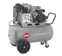 Airpress® HL425-100 - Compresor de aire comprimido (3 CV, 2,2 kW, 10 bar, 100 L, 230 V)