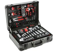Airpress - Maletín de aluminio con kit de 127 herramientas de acero cromo-vanadio