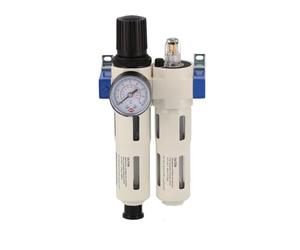 AIRPRESS - Separador de aceite/agua válvula reductora de presión y engrasador 1/2" 15 bar
