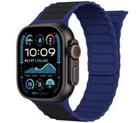 AIRPROCE Magnetic Link Solo Loop - Correas deportivas de silicona compatibles con Apple Watch de 40 mm, 41 mm, 42 mm, 44 mm, 45 mm, 46 mm, 49 mm, iWatch Ultra 2 Ultra SE Series 10 9 8 7 6 5 4 para