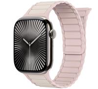 AIRPROCE Magnetic Link Solo Loop - Correas deportivas de silicona compatibles con Apple Watch de 40 mm, 41 mm, 42 mm, 44 mm, 45 mm, 46 mm, 49 mm, iWatch Ultra 2 Ultra SE Series 10 9 8 7 6 5 4 para