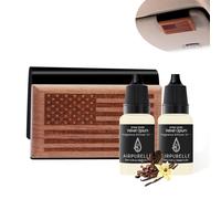 AirPurelle Ambientador de coche para hombres - Ambientadores de larga duraciσn para mαs de 100 dνas - Ambientador de madera con aroma a vainilla
