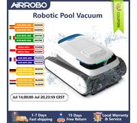 AIRROBO Aspiradora de piscina para piscinas enterradas, robot limpiador de piscinas con navegación inteligente, limpiador de piscinas para escalar paredes, tiempo de ejecución de 120 minutos Azul