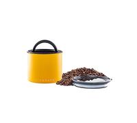 Airscape Bote de almacenamiento de café en grano y comida | Acero inoxidable | Con tapa hermética patentada que conserva la frescura de los alimentos | Capacidad: 250 gr | COLOR: AMARILLO