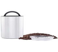 Airscape Bote de Almacenamiento de café en Grano y Comida | Acero Inoxidable | con Tapa hermética patentada Que conserva la frescura de los Alimentos | Capacidad: 500 gr | Color: Acero Pulido