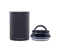 Airscape 1 Bote de Almacenamiento de café en Grano 500 Gr, | Acero Inoxidable |, Negro, 1 Unidad (Paquete de 1)