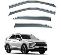 Airshi 4 Piezas Coche Deflectores para Mitsubishi Eclipse Cross MK1-GK/GL/YA 2018-2023, Deflectores de Aire, Cortavientos Ventana Coche Derivabrisas, Duraderos, Plástico, Autoadhesivo
