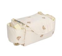 Airshi Bolsa de Viaje para Cochecito de Niño, Bolsa de Viaje Portátil Multiusos de Gran Capacidad, Manos Libres para Uso en Exteriores (Beige)