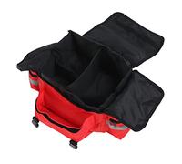 Airshi Bolsa para Equipo contra Incendios, Correa para el Hombro Extraíble, Bolsa de Emergencia Grande con Múltiples Compartimentos Impermeable Roja para Exteriores