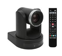 Airshi Cámara con Zoom óptico, Sensor CMOS de 60 FPS, Cámara PTZ de bajo Ruido HD para Enseñanza en Línea (Enchufe de la UE)