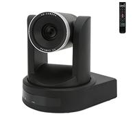 Airshi Cámara de Vídeo HD 1080P, Disparo Versátil 4 Métodos de Control 3 Protocolos de Control Cámara PTZ con Zoom óptico 10X para Enseñanza en Línea (Enchufe de la UE)