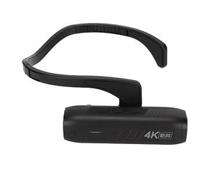 Airshi Cámara Vlog Portátil, Cámara de Video con Montaje en la Cabeza y Visión Nocturna HD para Uso en Exteriores (Negro)