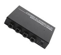 Airshi Convertidor de Medios de Fibra Ethernet, Convertidor de Medios de Fibra SFP de Metal 8 Puertos Eléctricos Puerto RJ45 4 Puertos ópticos 100-240 V hasta 120 Km para el Hogar