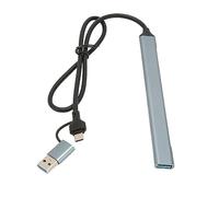 Airshi Estación de acoplamiento tipo C, versátil concentrador tipo C gris espacial de 5 Gbps para viajes y oficina