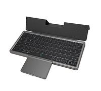 Airshi Estuches para Teclado de Tableta, Batería Recargable, Teclado Multifunción, Modo de Operación Simultánea con Panel Táctil para Computadora Portátil Win XP (Gris Hierro)
