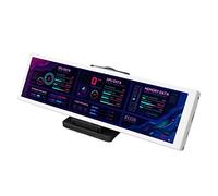 Airshi Exhibición Secundaria del Caso, Exhibición de Temperatura del Monitor LCD IPS de 8,8 Pulgadas para PC (White)