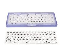 Airshi Kit de Bricolaje de Teclado Mecánico, Kit de Teclado de Bricolaje de 67 Teclas Soporte de Carcasa de ABS 5 Pines 3 Pines para PC (Purple)