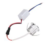 Airshi Mini Foco Empotrable LED, AC85-265V Disipación de Calor Estable a Prueba de Golpes Mini Foco Empotrable para Vitrina (#3)