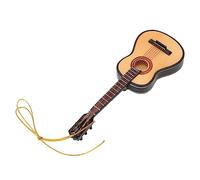Airshi Modelo de guitarra, hermoso diseño de cordón decorativo sin rebabas, elegante adorno de guitarra para árbol de Navidad para estudio