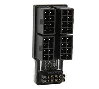 Airshi Placa Adaptadora de Corriente GPU, Adaptador en ángulo GPU de 180 Grados 4x8P a 12P Más 4P para Reparación (PH316 48 Negro)