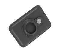 Airshi Portatarjetas Magnético, Portatarjetas Magnético Duradero de Cuero para Teléfono Perfectamente Adecuado para la Protección del Teléfono (Black)