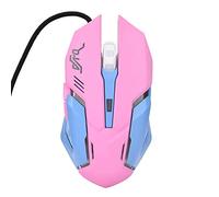 Airshi Ratón con Cable, Ratón para Juegos, 3200 dpi Rosa para