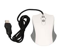 Airshi Ratón con Entrada de Voz AI, Entrada de Voz AI Micrófono Incorporado Altavoz Ratón con Cable Ancho Compatible con Retroiluminación RGB para PC (Tecla de Silencio)