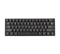 Airshi Teclado con Cable, Portátil, Responsivo, Cómodo Teclado para Juegos 60%, Tamaño Pequeño para OS X (Interruptor Azul de Superficie Negra)