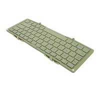 Airshi Teclado Plegable Inalámbrico Portátil, Teclado Plegable, Mano de Obra Meticulosa, Plegado Triple Compacto para Computadoras Portátiles Externas Inalámbricas (Verde Vintage)