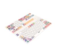 Airshi Teclas de teclado mecánico de larga duración, revestimiento a prueba de aceite, 123 teclas PBT teclas mecánicas para bricolaje