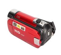 Airshi Videocámara Digital, Cámara Portátil de 16MP 1080P 16X Zoom HD para Vlogging (Rojo)