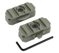 Airsoft - Adaptador de riel táctico para casco, conectores giratorios, accesorio para casco para riel lateral ARC de 19 mm (OD)