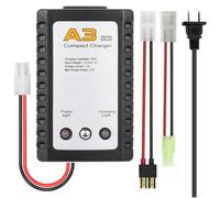 Airsoft - Cargador de batería RC para coche 20 W, 2 A, 9.6 V, 8.4 V, 7.2 V, Ni-Mh Mi-Cd, cargador de batería con conector KET-2P Standard-Tamiya 6.0V-9.6V (5S-8S) NiMH NiCd Batteies