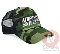 Airsoft Francotirador Media Malla Retro Camionero Gorra Béisbol Squad Escaramuza