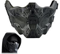 Airsoft Half Face Skull Masks, for Halloween Role Play Paintball Game Tactical Equipment