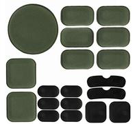 Airsoft Helmet Pads 19 PCS/Set Tactical Helmet Replacement Accessories Soft EVA Foam Padding Insert Motorcycle Padding Kits Bicycle Bike Mats for Costume Cosplay Fast Me CSACH FMA (Green)