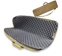 Airsoft Tactical Rifle Case - Bolsa Larga para Rifle con Protección De Algodón para Huevos, Tactical Army Hunting AEG Rifle Gun Estuche para Escopeta Bolsa Mano Bolsa Mochila Yellow,100CM