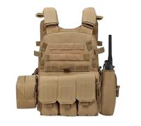 Airsoft Vest Kids | Adjustable Multiple Pouches Protective Gear,Sturdy Oxford Fabric Vest,for Paintball Enforcement Training Outdoor Cosplay Costume Role Play Combat Battle Guard