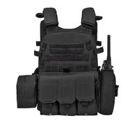 Airsoft Vest Kids | Adjustable Multiple Pouches Protective Gear,Sturdy Oxford Fabric Vest,for Paintball Enforcement Training Outdoor Cosplay Costume Role Play Combat Battle Guard