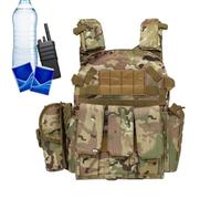 Airsoft Vest Kids, Adjustable Youth Role Playing Vest Paintball Game Gear