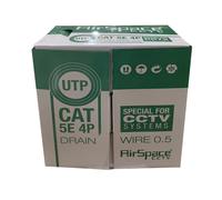 Airspace SAM-4444 SAM-4444 Rollo de 305 metros de cable UTP CAT5E 24AWG flexible libre de halógenos e ignífugo. LSZH según IEC 6