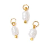 Airssory 10 dijes de perlas cultivadas naturales de agua dulce en forma de barril con forma de columna para manualidades, collares, pulseras, pendientes, bolsos, llaveros, decoración de teléfono