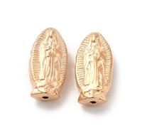 Airssory 100 cuentas espaciadoras de la Virgen María, cuentas espaciadoras de la Virgen María para hacer pulseras elásticas, collar de coronilla de rosario IY