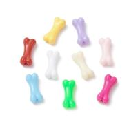 Airssory 100 cuentas sueltas de acrílico con revestimiento UV de colores mixtos, animales de mascotas, cuentas de plástico para manualidades, pulseras, collares, accesorios de manualidades