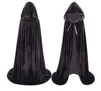 AirSuit® Capa Grande de Terciopelo Negro para Disfraz de Vampiro | para Adulto | Elegante y Cómoda | Tamaño 150x150x0,3 cm | Halloween y Fiestas de Disfraces | OriginalCorner®